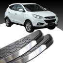 Trittbretter passend f&uuml;r Hyundai iX35 ab 08/2009-07/2015 (Model: LAVA, Farbe: Silber) mit ABE