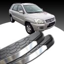 Trittbretter passend f&uuml;r Kia Sportage ab 09/2004-12/2010 (Model: LAVA, Farbe: Silber) mit ABE