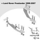 Trittbretter passend f&uuml;r Land Rover Freelander 02/1998-10/2006 (Model: LAVA, Farbe: Silber) ABE