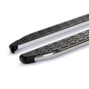 Trittbretter passend f&uuml;r Mercedes GL-Klasse ab 09/2006-06/2012 (Model: LAVA, Farbe: Silber)