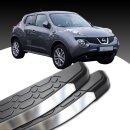 Trittbretter passend f&uuml;r Nissan Juke ab 06/2010 (Model: LAVA, Farbe: Silber) mit ABE