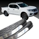 Trittbretter passend f&uuml;r Nissan Navara ab 10/2004-12/2015 (Model: LAVA, Farbe: Silber) mit ABE