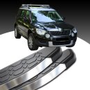 Trittbretter passend f&uuml;r Skoda Yeti ab 05/2009-12/2017 (Model: LAVA, Farbe: Silber) mit ABE