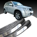 Trittbretter passend f&uuml;r Suzuki Grand Vitara ab 04/2005+ (Model: LAVA, Farbe: Silber) mit ABE