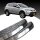 Trittbretter passend für Toyota Rav 4 ab 12/2012-12/2018 (Model: LAVA, Farbe: Silber) mit ABE