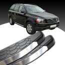 Trittbretter passend f&uuml;r Volvo XC90 ab 06/2002-12/2014 (Model: LAVA, Farbe: Silber) mit ABE