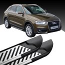 Trittbretter passend f&uuml;r Audi Q3 ab 06/2011-07/2018 (Model: LINE, Farbe: Silber) mit ABE