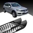 Trittbretter passend f&uuml;r VW Touareg ab 10/2002-05/2010 (Model: LINE, Farbe: Silber) mit ABE