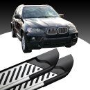 Trittbretter passend f&uuml;r BMW X5 ab 02/2006-06/2013 (Model: LINE, Farbe: Silber) mit ABE