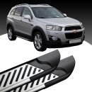 Trittbretter passend f&uuml;r Chevrolet Captiva ab 2006-2015 (Model: LINE, Farbe: Silber)