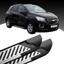 Trittbretter passend f&uuml;r Chevrolet Trax ab 12/2012 (Model: LINE, Farbe: Silber) mit ABE