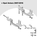 Trittbretter passend f&uuml;r Opel Antara ab 2006-2015 (Model: LINE, Farbe: Silber)