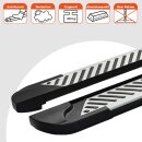 Trittbretter passend f&uuml;r Dacia Stepway ab 10/2012 (Model: LINE, Farbe: Silber) mit ABE