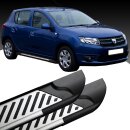 Trittbretter passend f&uuml;r Dacia Stepway ab 10/2012 (Model: LINE, Farbe: Silber) mit ABE