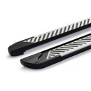 Trittbretter passend f&uuml;r Dacia Stepway ab 10/2012 (Model: LINE, Farbe: Silber) mit ABE