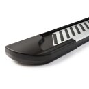 Trittbretter passend f&uuml;r Dacia Stepway ab 10/2012 (Model: LINE, Farbe: Silber) mit ABE