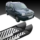 Trittbretter passend f&uuml;r Fiat Doblo ab 11/2009 (Model: LINE, Farbe: Silber) mit ABE