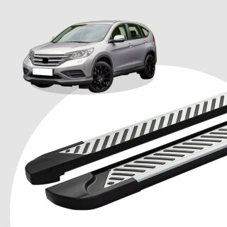 Trittbretter passend für Honda CR-V ab 06/2006-12/2012 (Model: LINE, Farbe: Silber) mit ABE