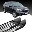 Trittbretter passend f&uuml;r Honda CR-V ab 06/2006-12/2012 (Model: LINE, Farbe: Silber) mit ABE