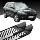 Trittbretter passend f&uuml;r Hyundai Santa Fe ab 09/2012-2018 (Model: LINE, Farbe: Silber) mit ABE