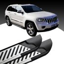 Trittbretter passend f&uuml;r Jeep Grand Cherokee ab 06/2010 (Model: LINE, Farbe: Silber) ABE