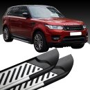 Trittbretter passend f&uuml;r Land Rover Range Rover Sport 11/2014 (Model: LINE, Farbe: Silber) ABE