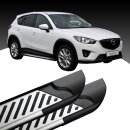 Trittbretter passend f&uuml;r Mazda CX-5 ab 11/2011-03/2017 (Model: LINE, Farbe: Silber) mit ABE