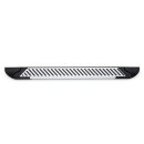 Trittbretter passend f&uuml;r Toyota Hilux Revo ab 05/2015 (Model: LINE, Farbe: Silber) mit ABE