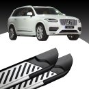 Trittbretter passend f&uuml;r Volvo XC90 ab 09/2014 (Model: LINE, Farbe: Silber) mit ABE