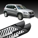 Trittbretter passend f&uuml;r VW Tiguan ab 09/2007-12/2016 (Model: LINE, Farbe: Silber) mit ABE