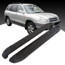 Trittbretter passend f&uuml;r Hyundai Santa Fe 11/2000-03/2006 (Model: SOMA, Farbe: Schwarz) mit ABE