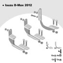 Trittbretter passend f&uuml;r Isuzu D-MAX ab 06/2012-2019 (Model: SOMA, Farbe: Schwarz) mit ABE