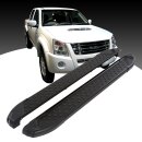 Trittbretter passend f&uuml;r Isuzu D-MAX ab 06/2012-2019 (Model: SOMA, Farbe: Schwarz) mit ABE