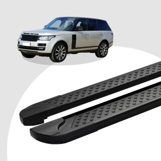 Trittbretter passend für Land Rover Range Rover Vogue ab 08/2012 (Model: SOMA, Farbe: Schwarz)