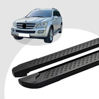 Trittbretter passend für Mercedes GL-Klasse ab 09/2006-06/2012 (Model: SOMA, Farbe: Schwarz)