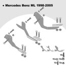 Trittbretter passend f&uuml;r Mercedes ML W163 02/1998-06/2005 (Model: SOMA, Farbe: Schwarz) mit ABE