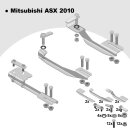 Trittbretter passend f&uuml;r Mitsubishi AS-X ab 01/2010 (Model: SOMA, Farbe: Schwarz) mit ABE