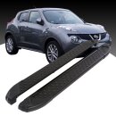 Trittbretter passend f&uuml;r Nissan Juke ab 06/2010 (Model: SOMA, Farbe: Schwarz) mit ABE