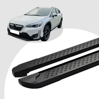 Trittbretter passend für Subaru XV ab 12/2011-12/2018 (Model: SOMA, Farbe: Schwarz)