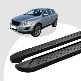 Trittbretter passend für Volvo XC60 ab 05/2008-12/2017 (Model: SOMA, Farbe: Schwarz) mit ABE