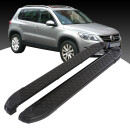 Trittbretter passend f&uuml;r VW Tiguan ab 09/2007-12/2016 (Model: SOMA, Farbe: Schwarz) mit ABE