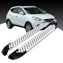 Trittbretter passend f&uuml;r Hyundai iX35 ab 08/2009-07/2015 (Model: SOMA, Farbe: Silber) mit ABE