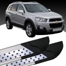 Trittbretter passend f&uuml;r Chevrolet Captiva ab 2006-2015 (Model: VISO, Farbe: Silber)