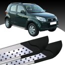 Trittbretter passend f&uuml;r Daihatsu Terios ab 11/2005-12/2017 (Model: VISO, Farbe: Silber)