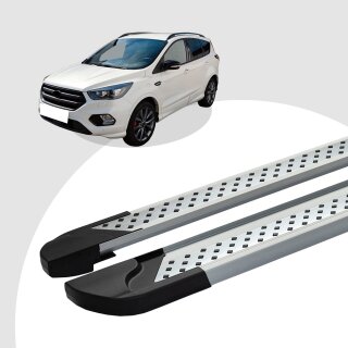 Trittbretter passend für Ford Kuga ST LINE ab 2017+ (Model: VISO, Farbe: Silber) mit ABE