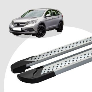 Trittbretter passend für Honda CR-V ab 06/2006-12/2012 (Model: VISO, Farbe: Silber) mit ABE