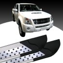 Trittbretter passend f&uuml;r Isuzu D-MAX ab 06/2012 (Model: VISO, Farbe: Silber) mit ABE