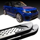 Trittbretter passend f&uuml;r Land Range Rover Sport 11/2014 (Model: VISO, Farbe: Silber) mit ABE