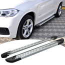 Trittbretter passend f&uuml;r Mitsubishi Outlander ab 01/2010 (Model: VISO, Farbe: Silber) mit ABE