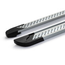 Trittbretter passend f&uuml;r Mitsubishi Outlander ab 01/2010 (Model: VISO, Farbe: Silber) mit ABE